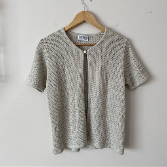 Vintage Sweaters - Vintage D’allaird’s Knit Sweater Short Sleeve Vest Petite